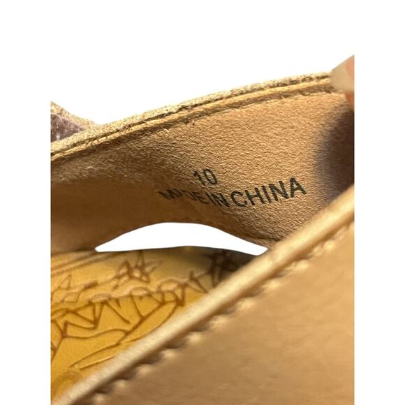 Blowfish Malibu Helm Platform Sandals Nude Dyecut Size 10 - Picture 7 of 9